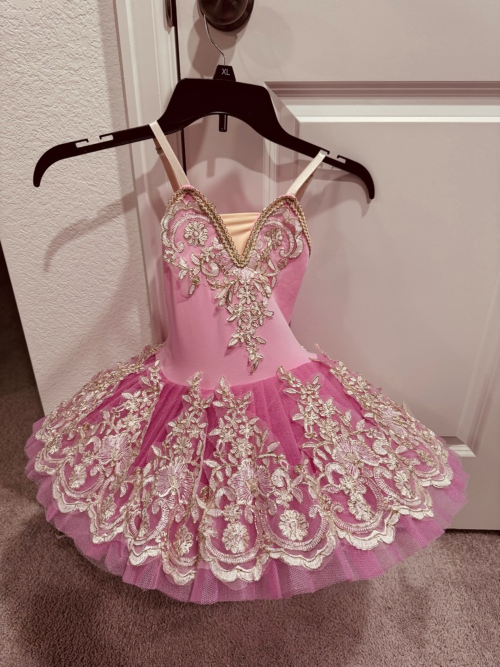 Pink Embroidered Tulle Ballet Costume size 5/6